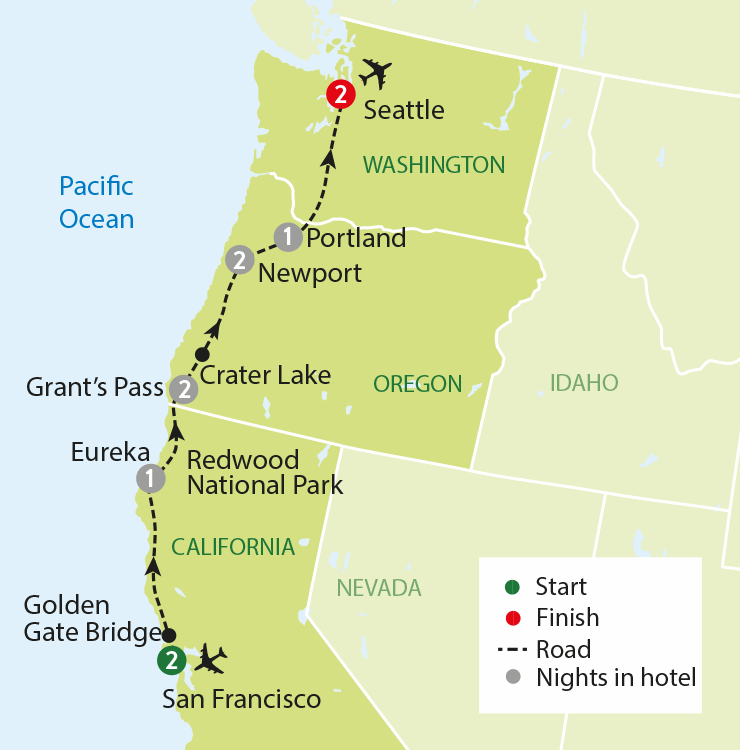 12 Day San Francisco To Oregon Escorted Tour Travelsphere Travelsphere