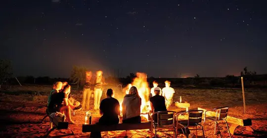 Bush BBQ in Australian outback